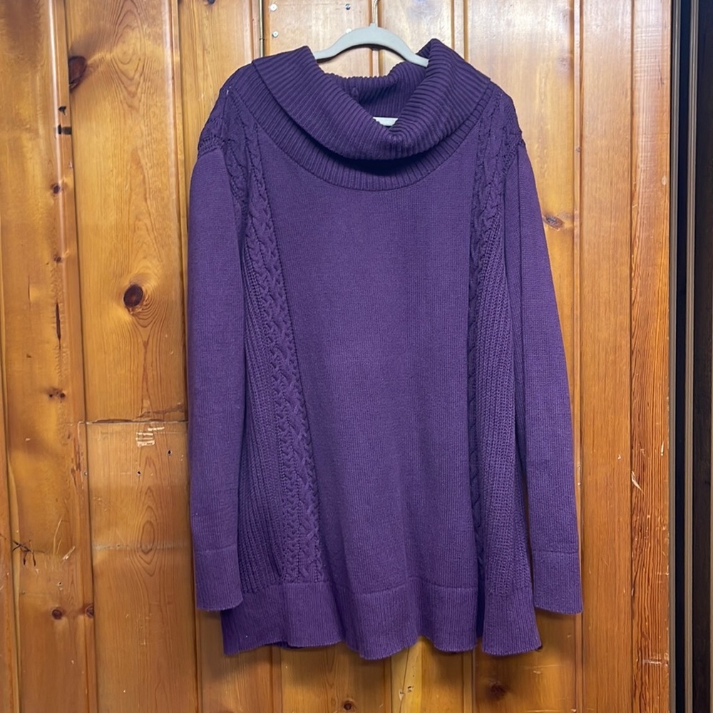 Purple , turtle knock sweater